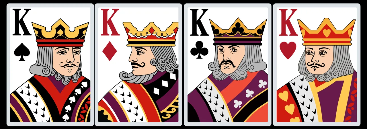 Card Game King cards illustration