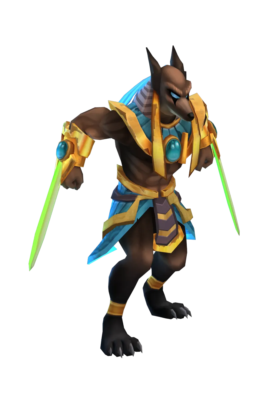 Anubis hero render (blue variant)